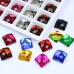 DZ-1038 colorful crystal flat back pendant stones for jewelry making